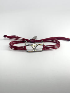 Racing steering wheel bracelet