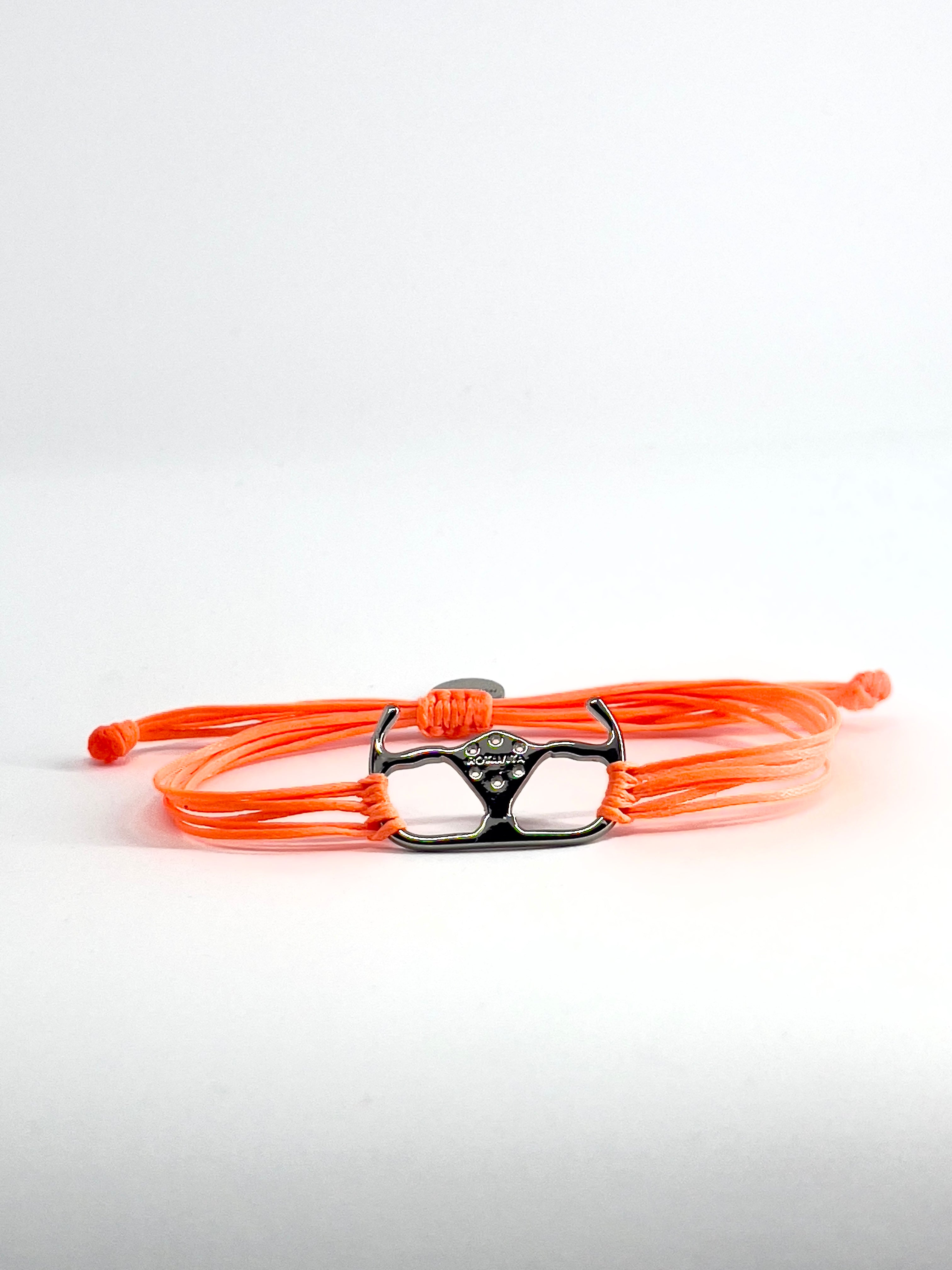 Racing steering wheel bracelet