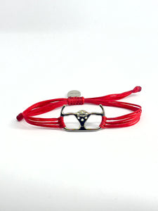 Racing steering wheel bracelet