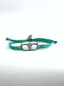 Racing steering wheel bracelet
