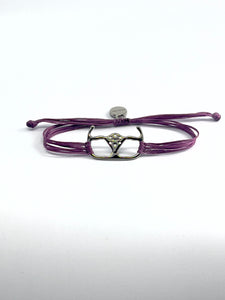Racing steering wheel bracelet