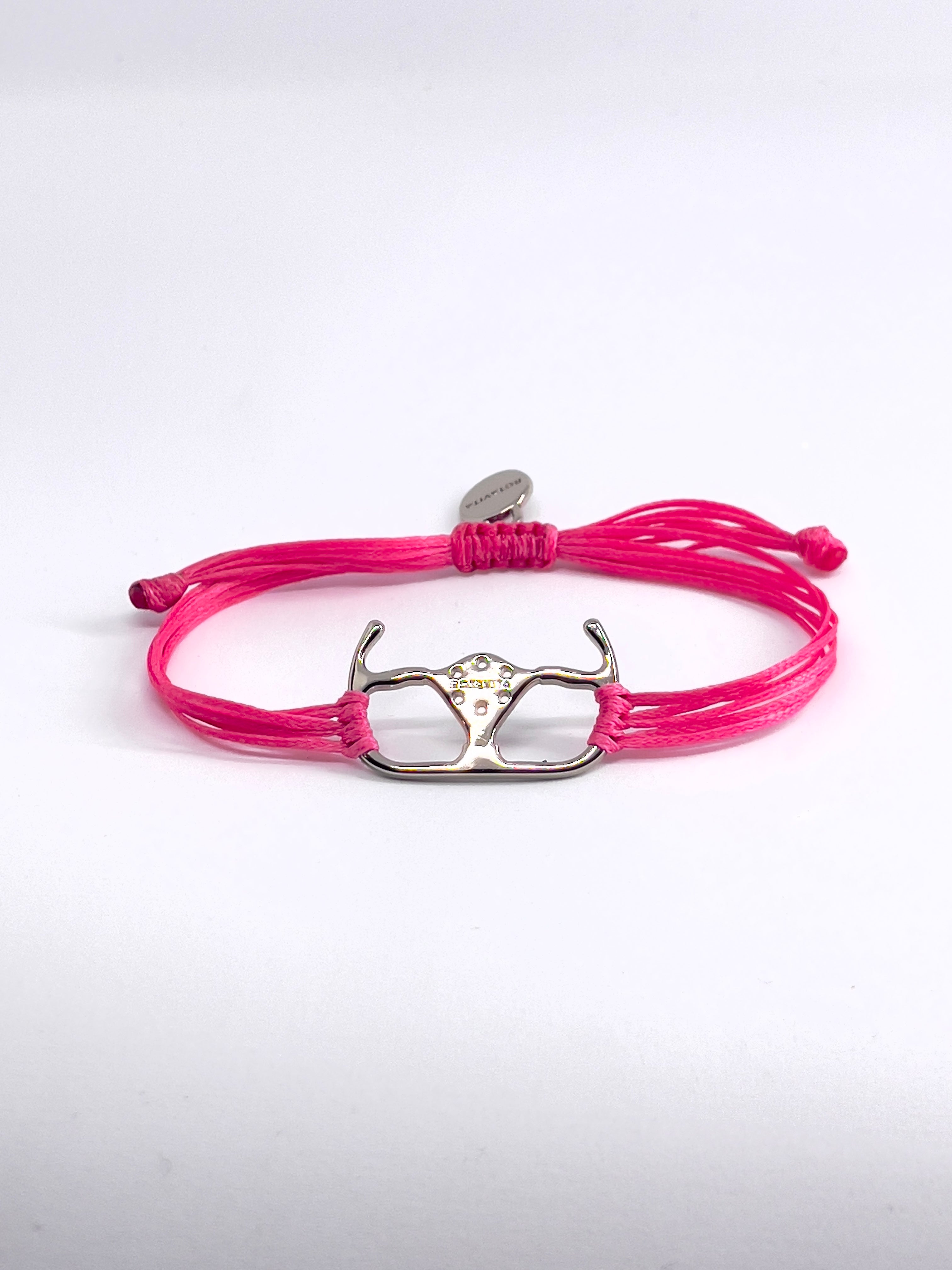 Racing steering wheel bracelet