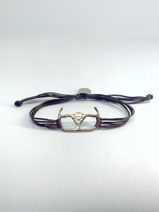 Racing steering wheel bracelet