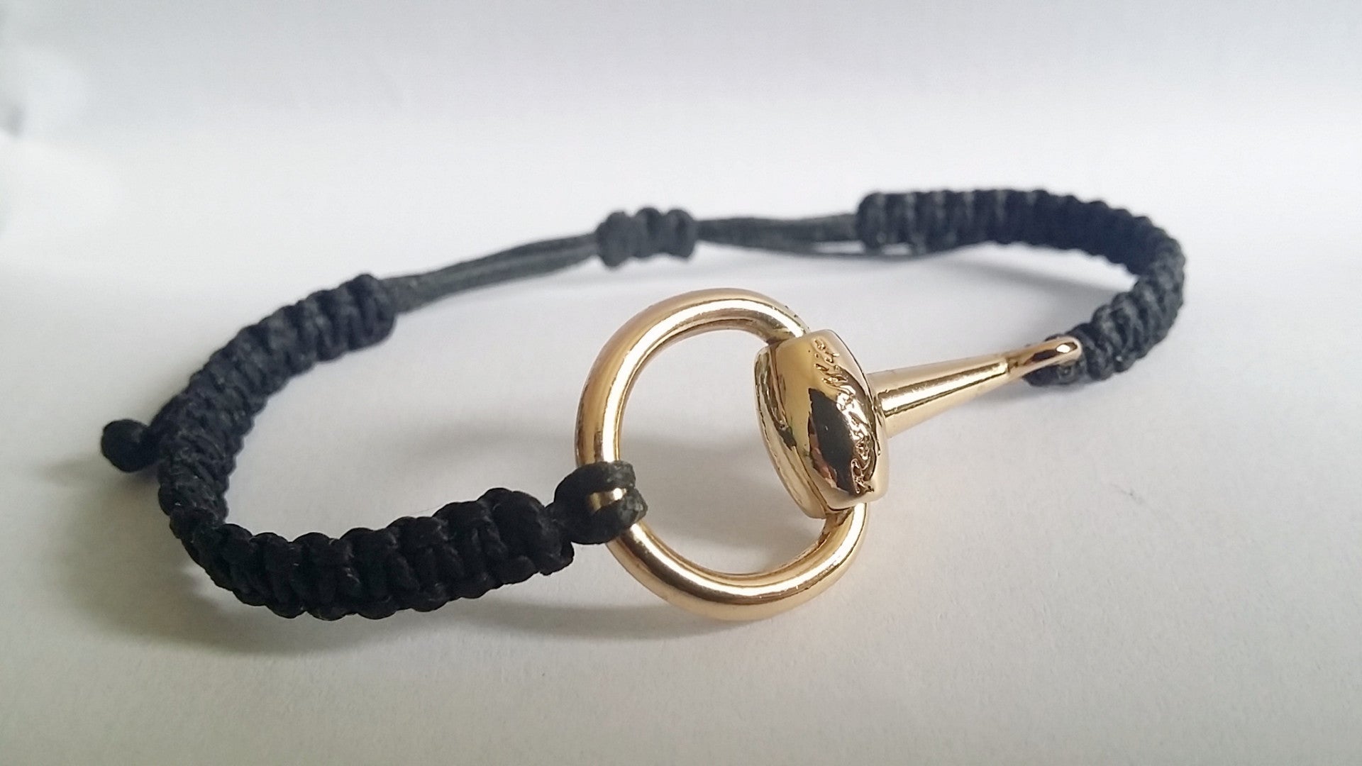 half horse bit snaffle bracelet - bracelet - GoldSnaffle