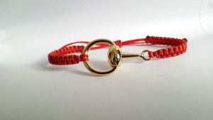 half horse bit snaffle bracelet - bracelet - GoldSnaffle