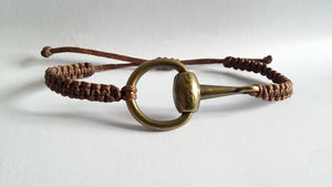 half horse bit snaffle bracelet - bracelet - GoldSnaffle