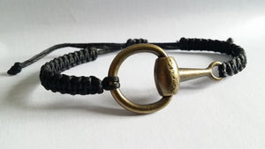 half horse bit snaffle bracelet - bracelet - GoldSnaffle