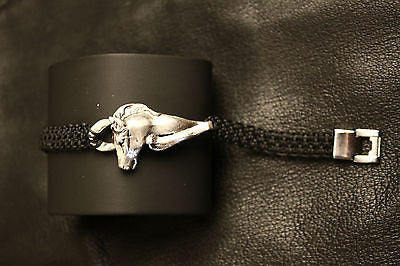 Gritty horse head hand made sterling silver bracelet - bracelet - GoldSnaffle