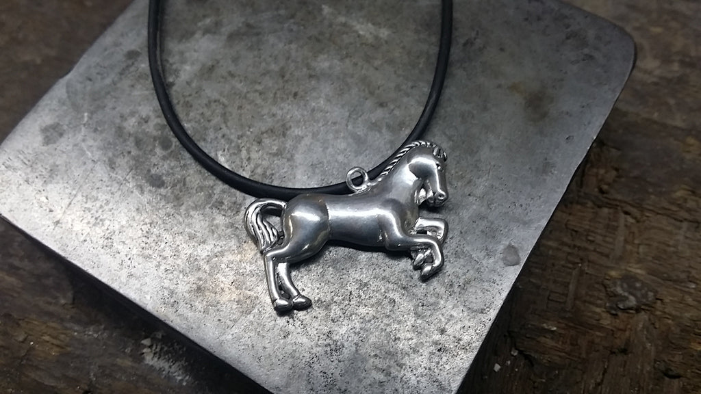 Sterling silver horsey pendants - Pendant - GoldSnaffle