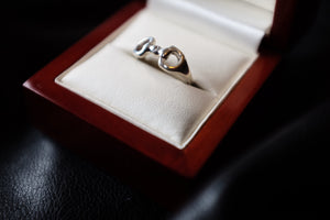 Horse bit ring - Sterling silver jewelry - GoldSnaffle