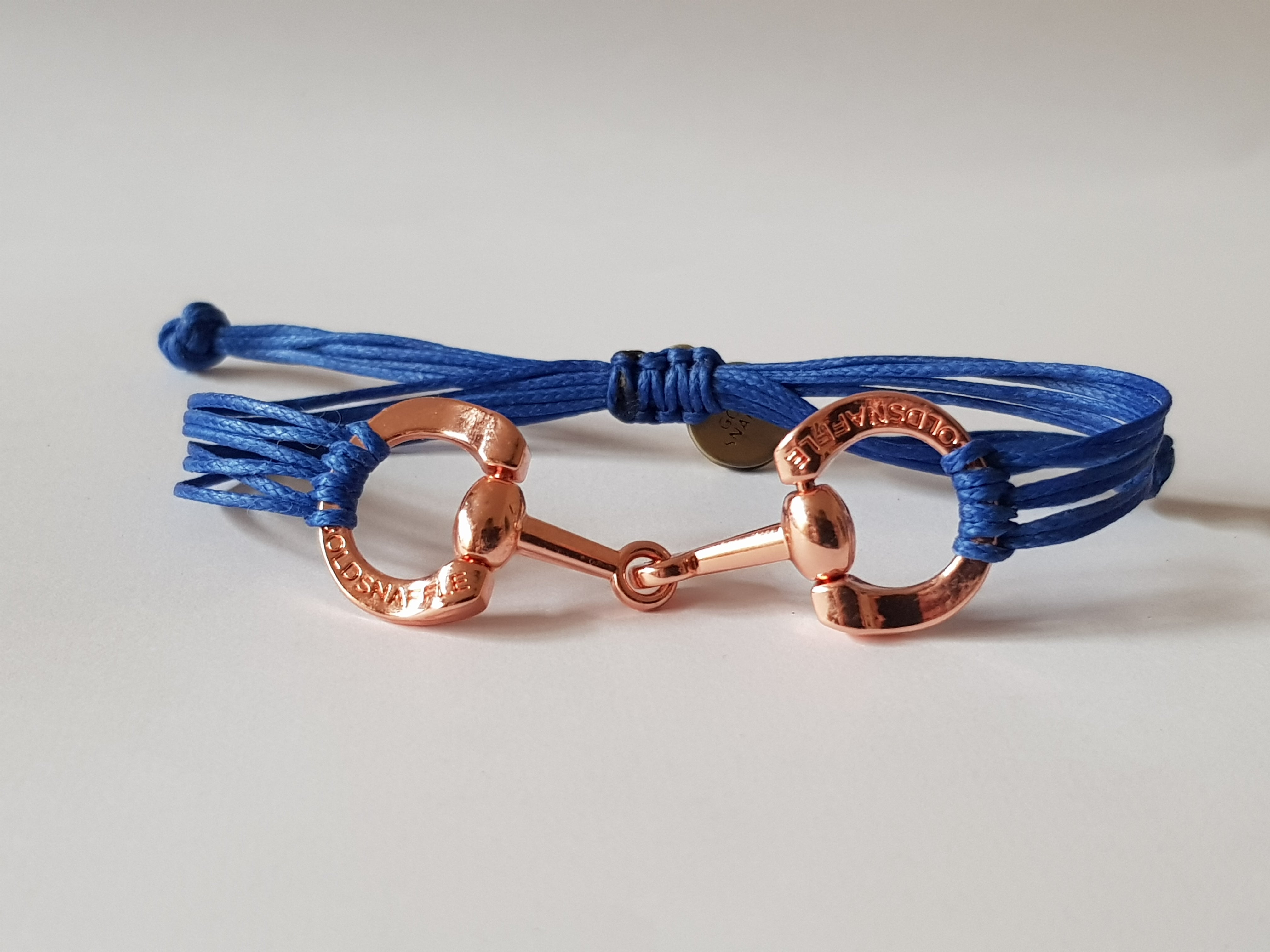 Rose gold horse bit snaffle bracelet - bracelet - GoldSnaffle