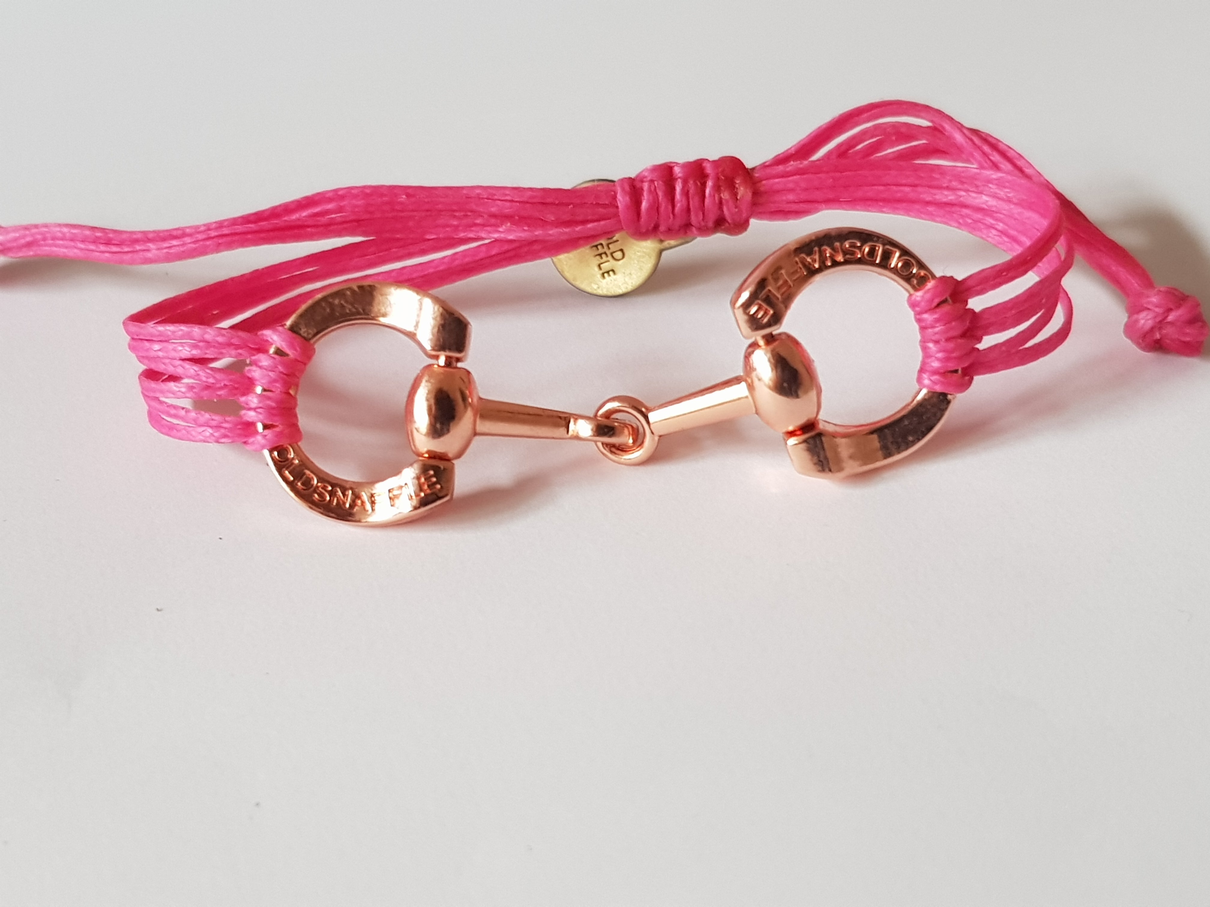 Rose gold horse bit snaffle bracelet - bracelet - GoldSnaffle