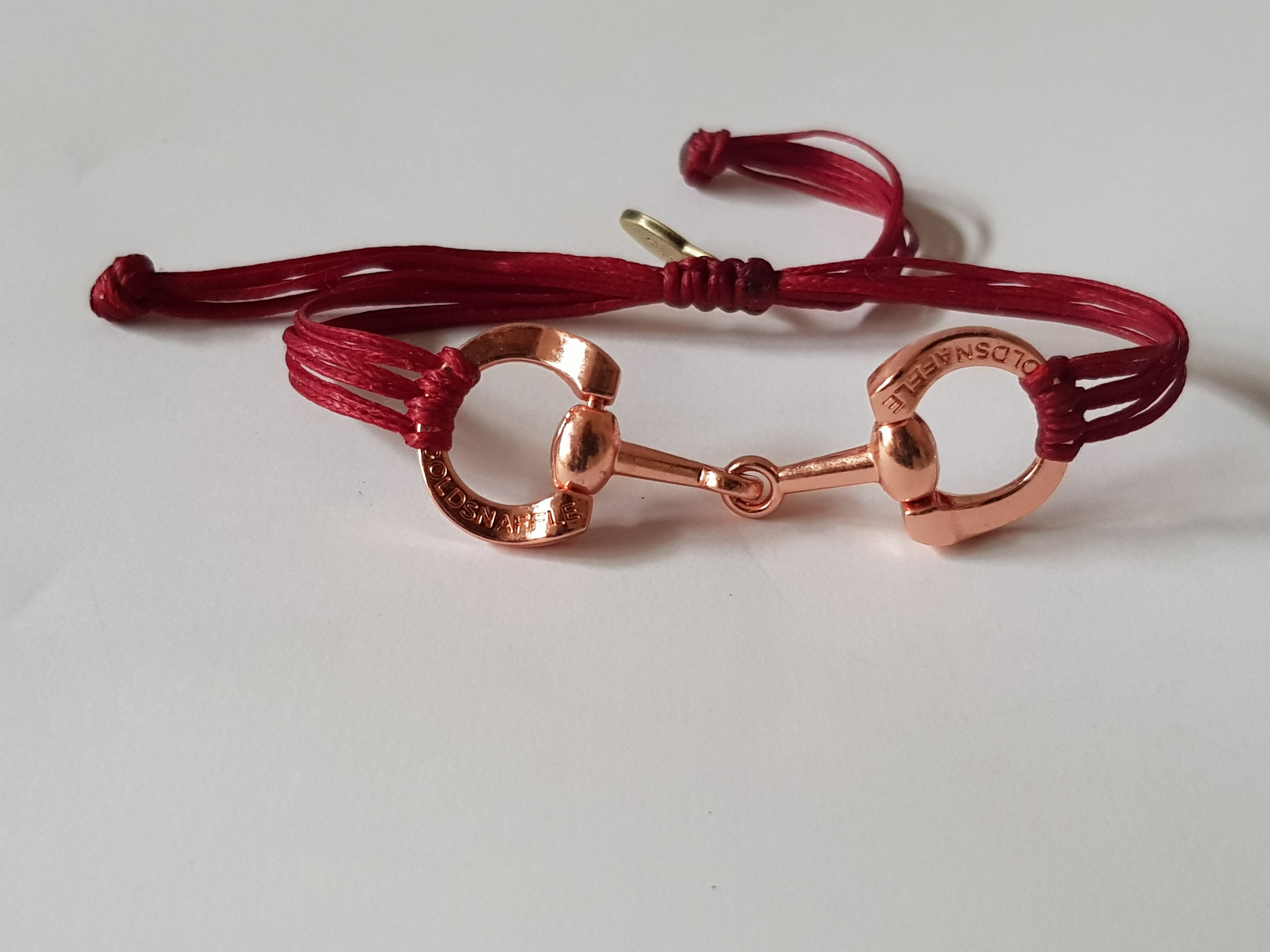 Rose gold horse bit snaffle bracelet - bracelet - GoldSnaffle