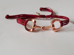 Rose gold horse bit snaffle bracelet - bracelet - GoldSnaffle