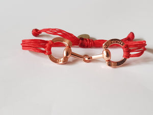 Rose gold horse bit snaffle bracelet - bracelet - GoldSnaffle