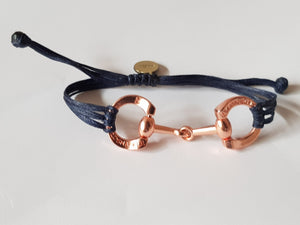 Rose gold horse bit snaffle bracelet - bracelet - GoldSnaffle