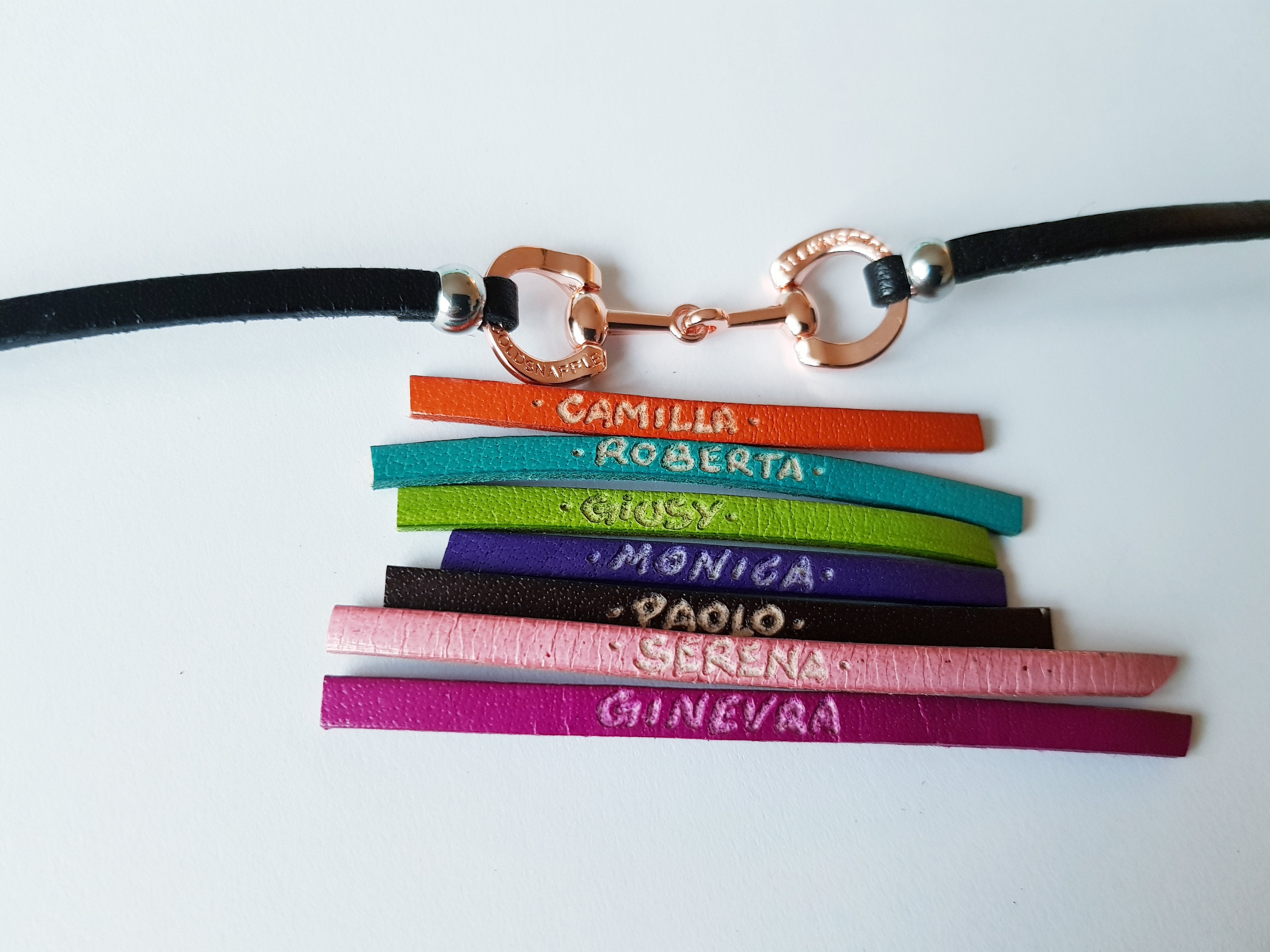 Wholesale (25 MIN QTY) ITALIAN leather horsebit bracelets
