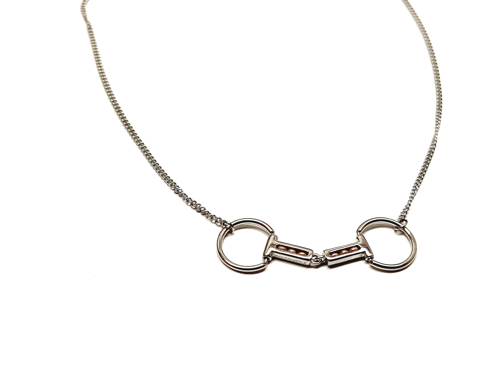 Ring bit copper roller necklace or bracelet