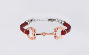 5mm leather chain horse bit bracelets