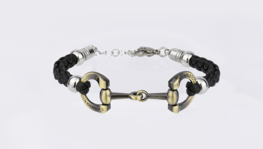 Thin Silver Popcorn Horsebit Bracelet With Diamonds | Royal Chain Group