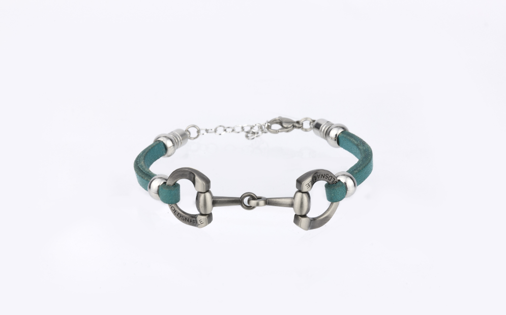 Wholesale 5mm leather chain horse bit bracelets