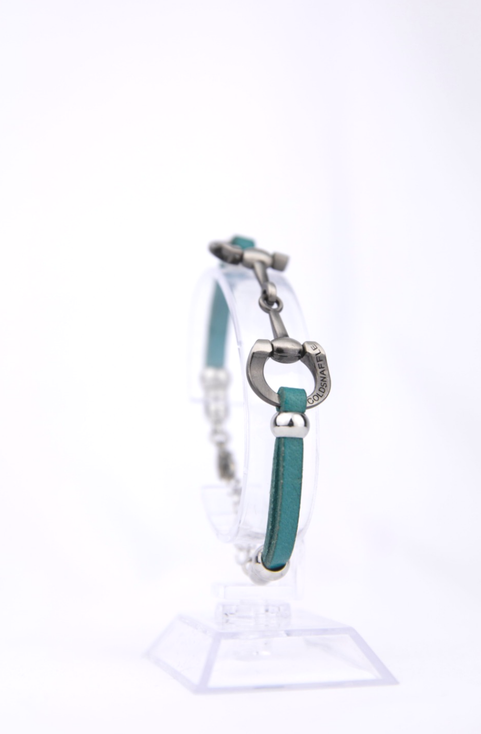 Wholesale 5mm leather chain horse bit bracelets