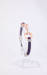 Wholesale 5mm leather chain horse bit bracelets