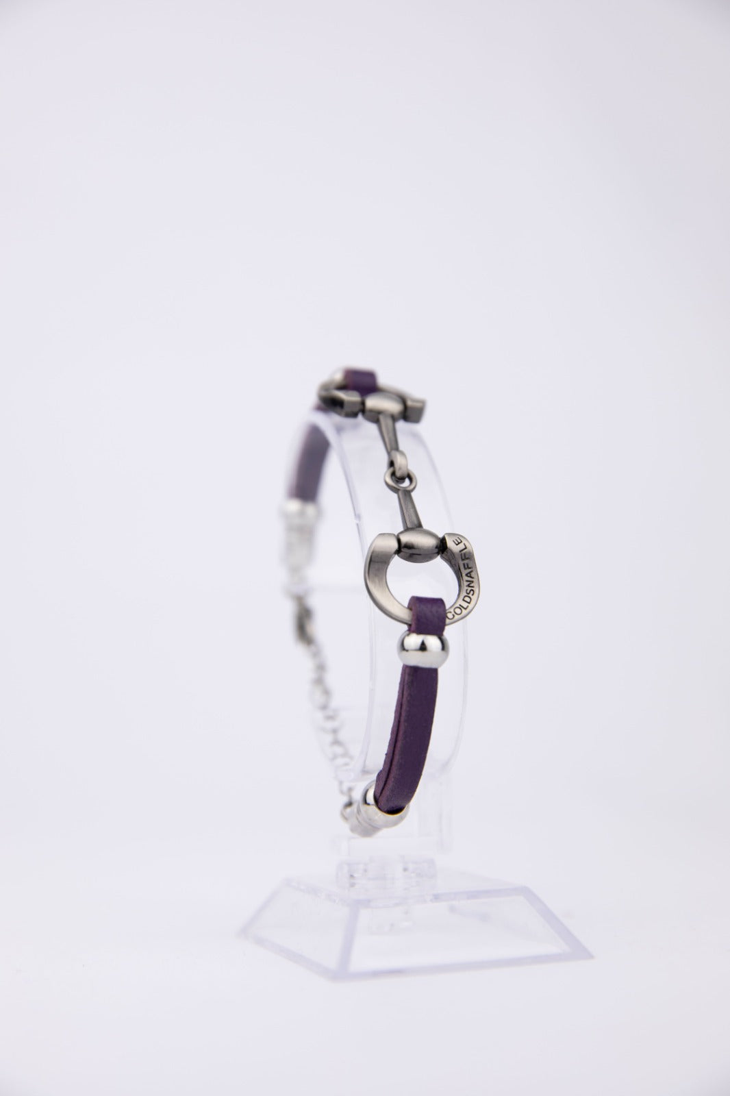 Wholesale 5mm leather chain horse bit bracelets