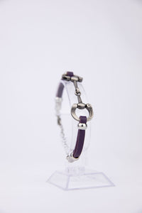 Wholesale 5mm leather chain horse bit bracelets