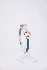 Wholesale 5mm leather chain horse bit bracelets