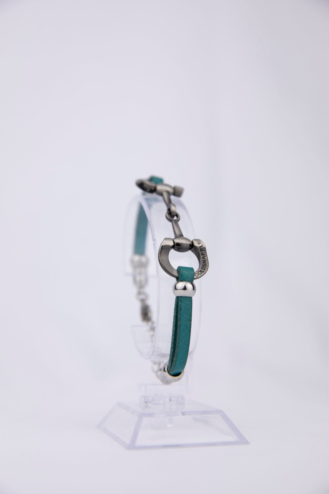 Wholesale 5mm leather chain horse bit bracelets