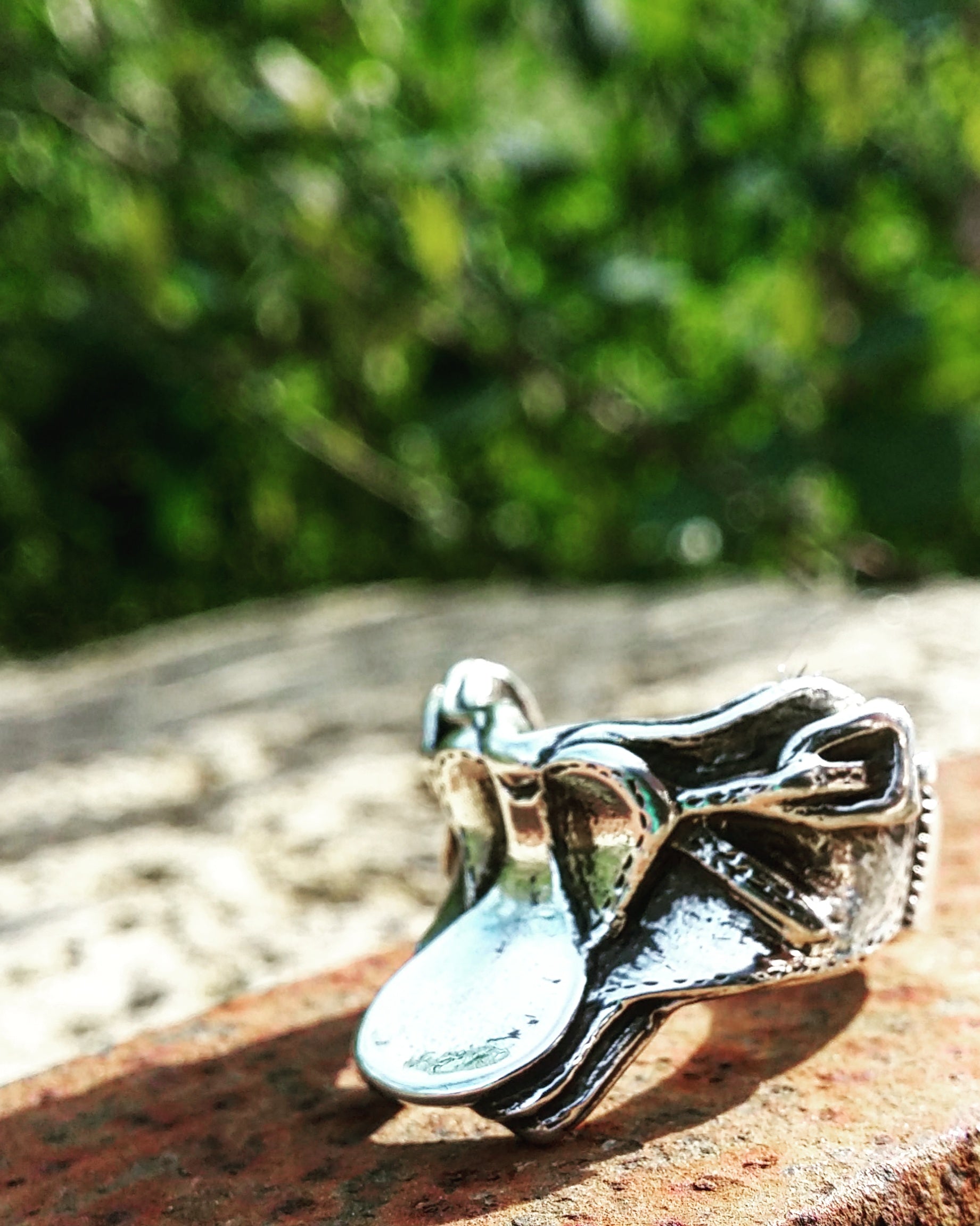 Amazing sterling silver saddle ring - Ring - GoldSnaffle