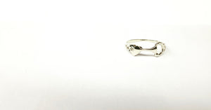 White 9ct gold Valentine's day snaffle ring - Ring - GoldSnaffle