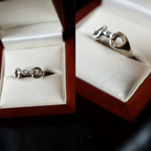 Horse bit ring - Sterling silver jewelry - GoldSnaffle