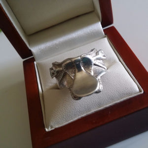 Amazing sterling silver saddle ring - Ring - GoldSnaffle