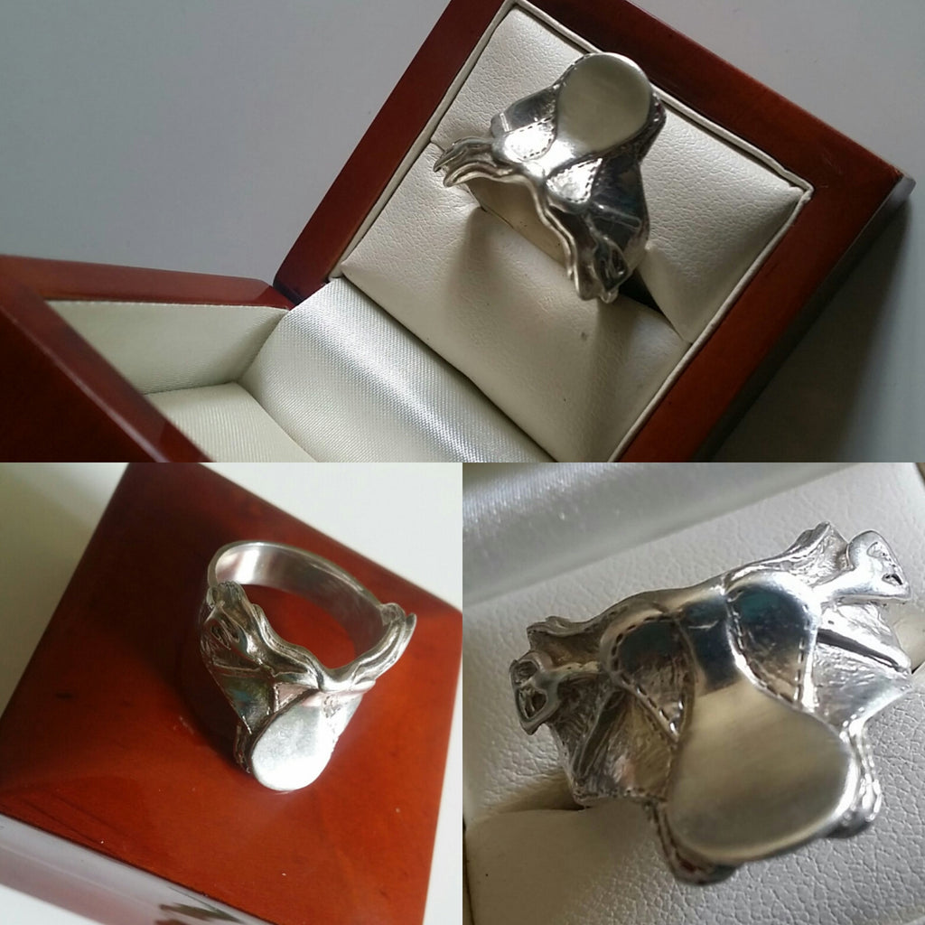 Amazing sterling silver saddle ring - Ring - GoldSnaffle