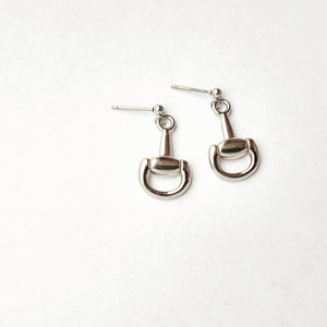Half snaffle earrings