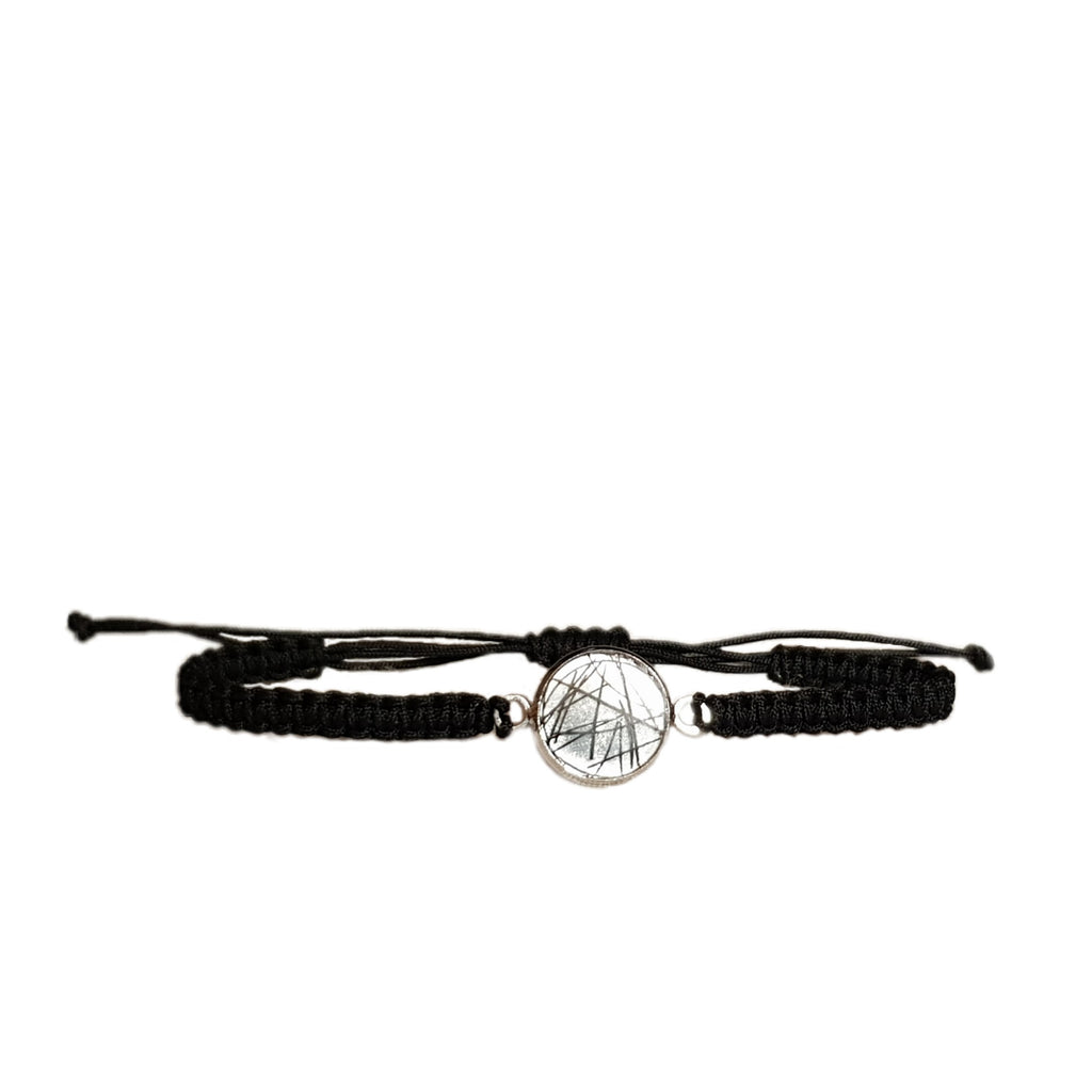 horsehair cabouchon braided bracelet - bracelet - GoldSnaffle