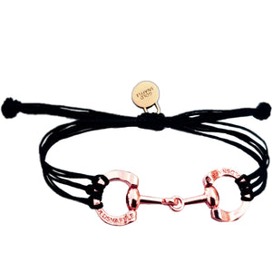 Rose gold horse bit snaffle bracelet - bracelet - GoldSnaffle